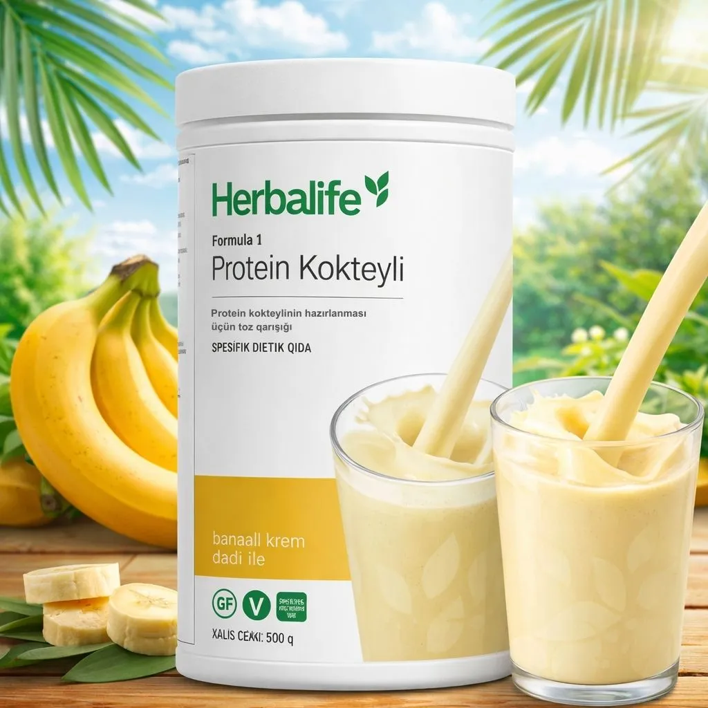 Formula 1, Bananlı krem dadı ilə Protein kokteyli