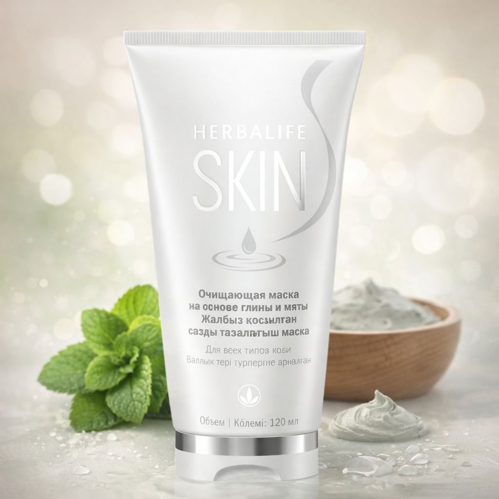 Gil və nanə əsasında təmizləyici maska (SKIN seriyası) #0773