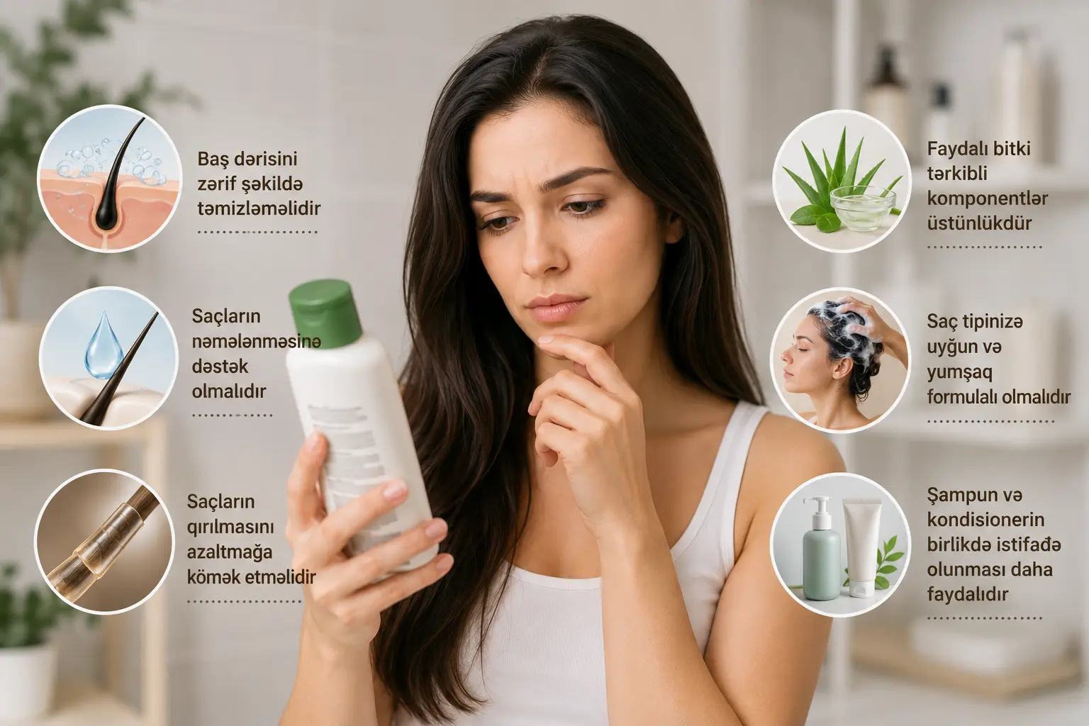 Saç tökülməsinə qarşı şampun seçərkən nələrə diqqət etmək lazımdır?